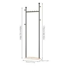 Perchero de pie de color crema, perchero de ropa de pie para el hogar, diseño minimalista para dormitorio, sala de estar, entrada