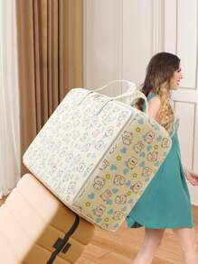 New Cartoon Teddy Bear Moving Bag, Extra Large Capacity Clothing Storage Packing Bag For Home Use Halloween Decorations Halloween Costumes Autumn Decor Festival Decor - Multicolor - View 6