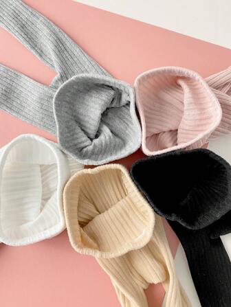 5 条装 儿童女童春秋纯色连裤袜婴儿新生儿幼儿打底裤袜