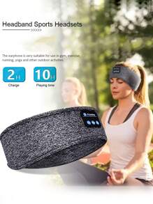 Leopard Sport Stirnband Schlafwireless Kopfhörer Echt kabelloses Ohrhörer mit Mikrofon Over-Ear Kopfhörer für Yoga Workout Schlaf Laufen Camping Computer Telefone PC