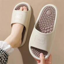 Unisex Summer Slippers, New Indoor Non-Slip Bathroom Shower Massage Thick-Soled Slide Sandals