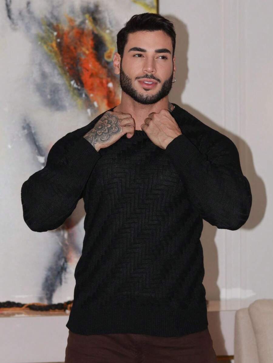 TRICOT DE LUXO Men Sweaters - Black - View 1