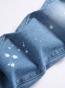 Quần Jeans Denim Thẳng Màu Xanh & Cam Cho Bé Trai Tuổi Teen - Rửa nhẹ - Xem 3