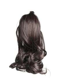 Chocolate Brown10 Inch Claw Ponytail Short Curly Wavy Ponytail Extensions Synthetic Clip In Hair Extensions Elegant For Daily Use Hair Accessories - Chocolate Brown - View 3