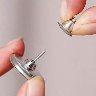 2-10 thiết bị đóng từ tính cho rèm cửa sổ/vòi hoa sen - Khóa nam châm mạnh có thể dùng làm cúc quần jean, cúc chống nhìn trộm quần áo, khóa rèm có thể tháo rời và tái sử dụng, trang trí phòng tắm tại nhà, trang trí mùa thu, phụ kiện phòng tắm, trở lại trường học
