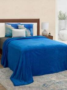 DECO HOGAR Cobertor Ligero Suave Super Calientito - Azul Marino - Ver 2