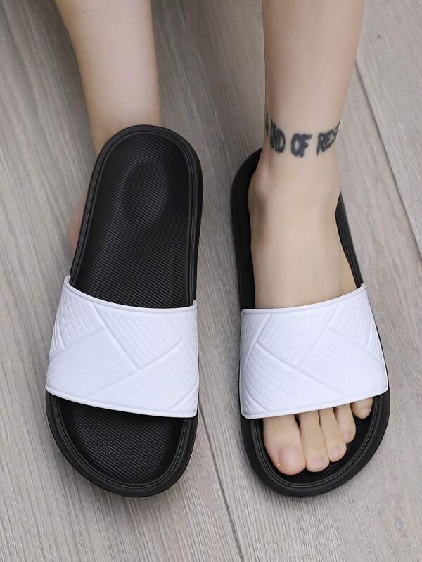 Herren Sommer Flip Flops Lässig Pantoffeln Weiche Sohle Rutschfeste Strandschuhe, Lose Komfort Elastische Sportpantoffeln, Große Größe