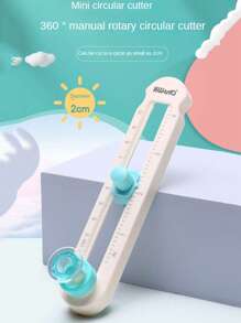 1 件可调节 360 度圆形切割刀 DIY 指南针 返校 - 藍色 - 查看 14