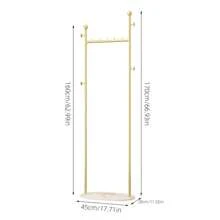 Perchero de pie de color crema, perchero de ropa de pie para el hogar, diseño minimalista para dormitorio, sala de estar, entrada