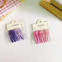 30pcs/Pack Bagged Ombre Brown Drop Shaped Hair Clip Set In Simple Style For Women, Suitable For All Hair Types Casual Claw Clips Hair Claws Hair Barrettes, School Stuff, Hair Accerssories, Head Accessories, Hair Accessories For Women