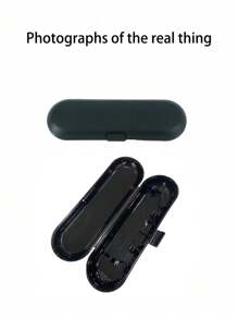 Universal Electric Toothbrush Holder Case Portable Travel Organizer Box For Outdoor Protection Home Bathroom Decor Fall Decor Back To School - Black - View 2