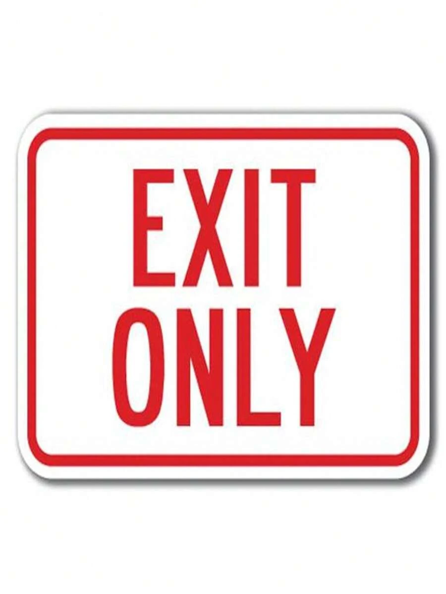 Unbeatablesale SignMission A-1218 Enter-Exit Signs - Exit Only 12 X 18 ...