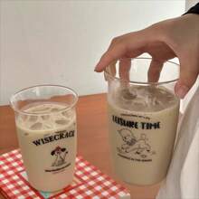 1 peça Copo de Vidro de 500ml, Caneca de Café, Jarro para Cold Brew, Xícara de Latte para Café da Manhã, Vidro à Prova de Calor e Seguro para Micro-ondas