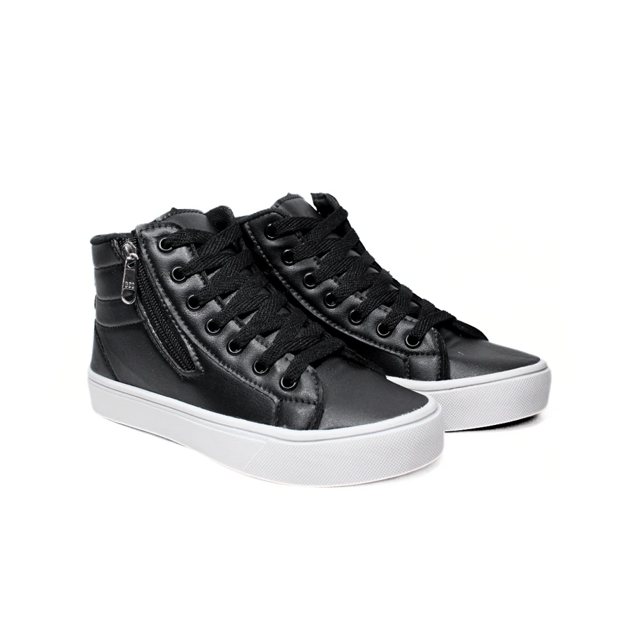 Comfortable Synthetic Adult Girl's Boot Sneakers - 黑色 - 查看 1