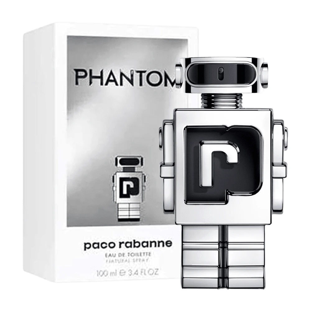 Paco Rabanne Phantom 3.4 Oz / 100 ML Eau De Toilette For Men – Woody Aromatic Cologne With Lavender, Lemon & Vanilla, Modern Signature Scent - trắng - Xem 1