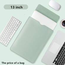 13/13.3/14/15/16 Inch PU Laptop/Tablet Computer Sleeve Bag, Portable Laptop Bag, Tablet PC Protective Cover Case, Office Supplies Storage Bag Back To School - Rectangle - View 23