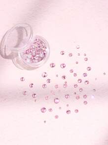 3pcs/Set Shiny Fashionable Luxury Star, Moon, Heart White Tooth Gems For Women