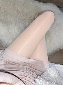 1 件女士夏季薄款紧身裤 - 白色 - 查看 2