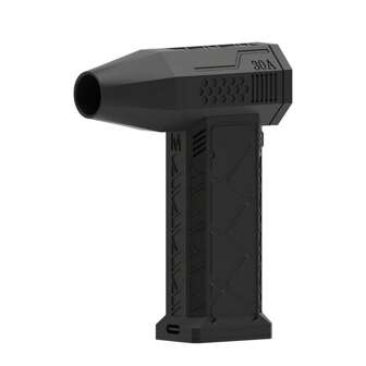 One Black High Speed Hair Dryer Fan, Jet Dryer Blower, Super Jet Fan Blower , Portable Mini Jet Blower, Wireless Hair Dryer Car Dryer Type-C Rechargeable For Car, Computer, Keyboard, Lens