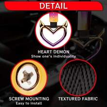 Easypie Selection 1 件 JDM Demo Design Tsurikawa 手柄环贴纸保险杠拖钩带汽车巴士汽车漂移吊饰警告标签 - 均碼 - 查看 5