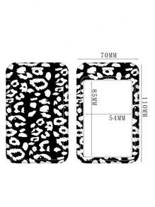 1pc Colorful Leopard Print Lanyard ID Card Holder Set, Suitable For Doctors, Nurses, Students, Teachers, Exhibition Staff ID Badge Lanyards, Can Be Used As Exhibition, Gift, Keychain Or Daily Use Car Accessories Bag Charm School