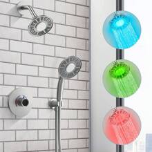 APOSHION LED Shower Head Shower Faucet Set With Handheld Shower Head For Bathroom Shower Set