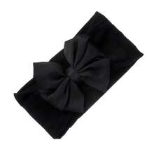 Girls' Satin Bow Nylon Headband, Solid Bright Color Soft Elastic Hair Accessories For Kids Spring Summer - Multicolor - View 16