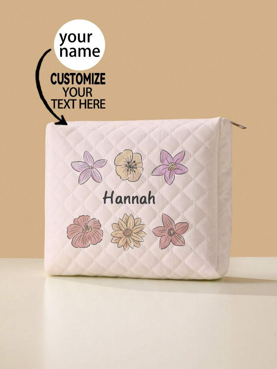 Túi đựng mỹ phẩm mới, Túi đựng mỹ phẩm có hình ảnh tùy chỉnh (Ảnh, Phong cảnh, Hình minh họa, Tên), có thể được tùy chỉnh theo thiết kế độc đáo của bạn, Túi đựng mỹ phẩm có khóa kéo nhẹ cũng hoàn hảo cho ví đựng tiền xu, hộp bút chì, hoàn hảo để mua sắm, hẹn hò, kỳ nghỉ, du lịch, Lễ hội, tiệc tùng hoặc làm quà tặng, túi trang điểm - Nhiều màu - Xem 1