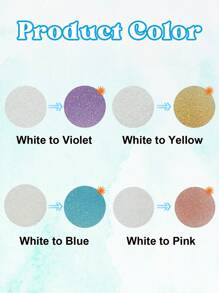 4 piezas de vinilo termoadhesivo con brillo que cambia de color UV, juego de vinilos multicolor, parches que cambian de color con plancha, adecuado para manualidades en ropa y decoración textil