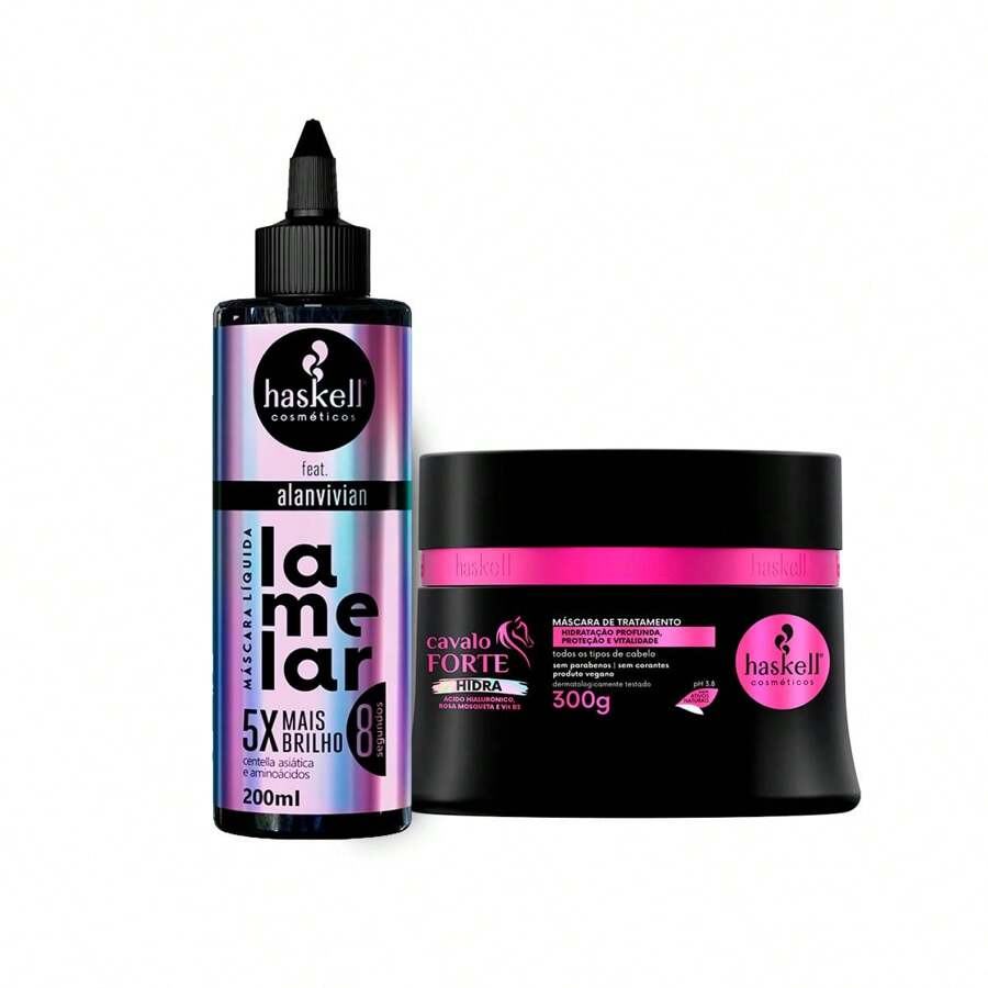 Haskell Lamellar Mask + Cavalo Forte Hidra Mask 300g - 黑色 - 查看 1