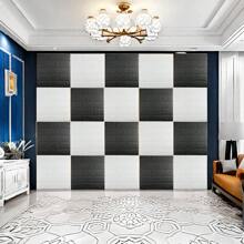 5/10/20pcs 防水防潮 3D 砖纹墙贴 13.8*15.2inch 加厚防撞立体墙纸 自由裁剪 即撕即贴墙板 家居装饰 可用于背景墙、电视墙、卧室、客厅、厨房、阳台、装修贴纸 撕下墙板、墙纸、壁纸、春季装饰用品 让您的家焕然一新、拉玛装饰贴纸 - 黑色 - 查看 9