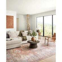 Loren Terracotta/Sky 2'-6" X 7'-6" Runner Rug - Terracotta / Sky - View 3