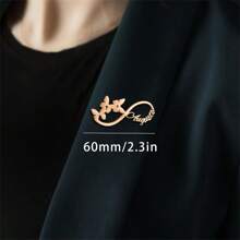 Trâm cài tên tùy chỉnh, Trâm cài tùy chỉnh, Trâm cài tên cá nhân, Trâm cài vô cực tùy chỉnh, Trâm cài chữ lồng, Quà tặng phù dâu, Quà tặng cá nhân-1pc - Nhiều màu - Xem 6