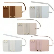 Microfiber Jewellery Storage Roll Bag Necklace Ring Earring Large Capacity Storage Jewellery Bag 1pc For Fall Home Decor, Foldable Storage Bags - Multicolor - View 8