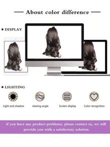 Chocolate Brown10 Inch Claw Ponytail Short Curly Wavy Ponytail Extensions Synthetic Clip In Hair Extensions Elegant For Daily Use Hair Accessories - Chocolate Brown - View 8