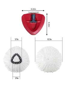 1 st. ersättningsmopphuvud, lämpligt för O-Cedar/EasyWring Spin Mop, 1-pack superabsorberande mikrofibermopprefill. Obs: Detta mopphuvud är för 1 hink. - Multifärgad - Visa 2