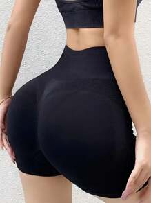 4pcs Women's Butt Lifting High Waist Comfortable Yoga Shorts - Multicolor - View 8