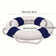 1 件壁饰，航海风格红蓝救生圈雕像，房间装饰，家居装饰，场景装饰，桌面装饰 - 彩色 - 查看 15