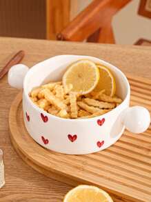 1 pieza Conjunto de vajilla de cerámica con estampado de lunares al estilo campestre, incluye bol de arroz, bol creativo para ramen, bol ensalada, usado como decoración del hogar, para aperitivos, frutas secas, ensaladas, apto para exterior, hogar, cocina, fiesta, cumpleaños, regalo, suministros escolares