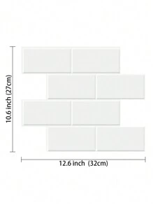 10 Sheets Peel And Stick Backsplash Subway Tile For Kitchen Bathroom, Self Adhesive Tiles Stick On Wall Tiles - Multicolor - View 3