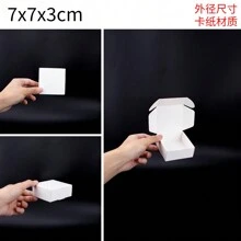 20pcs White Cardboard Gift Boxes, Small Paper Plane Boxes, Mini Packaging Boxes, Handmade Soap Packaging, Divider Boxes - White - View 15