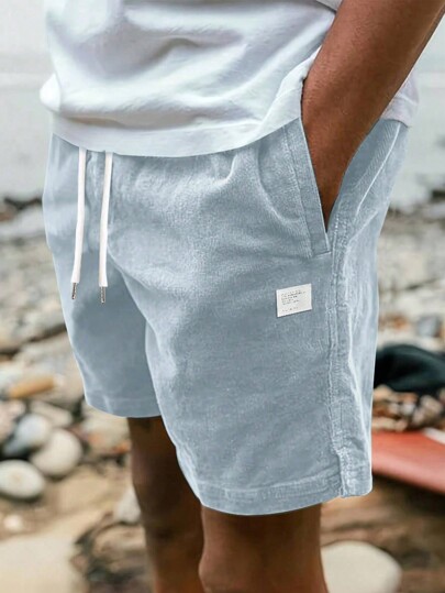 Men's Casual Corduroy Shorts, Versatile Bermuda Shorts