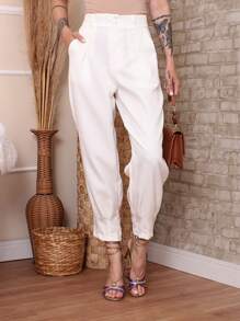 Patalona Social Women's Long Pants - trắng - Xem 3