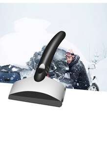Stainless Steel Snow Shovel, Home Use Emergency Snow Removal Tool For Winter - Black - View 6