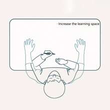 Widened Desktop Multi Separation Cartoon Pattern Desk Chair Set Kids Adjustable Height Study Table With Drawer Chair Set - Blue - View 8