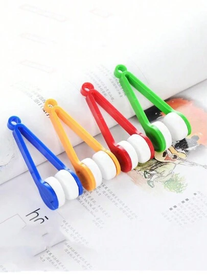 1pc/5pcs/10pcs Multipurpose Portable Microfiber Eyeglass Cleaner Cleaning Cloth Brush, No Residue Glasses Accessories