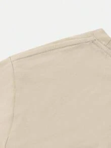 Manfinity Homme Men Cotton Astronaut Print T-Shirt - 紫紅色 - 查看 2