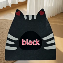 1 pieza Cama para gato de material de fieltro, portátil y adecuada para mascotas de hasta 8kg, disponible en 4 colores, para uso en todas las estaciones - Multicolor - Ver 11