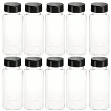 1/4/8/10pcs 120ml Spice Jars Salt And Pepper Seasoning Containers Plastic Spice Storage Box Barbecue Condiment Kitchen Tools Christmas Gift - Clear - View 13