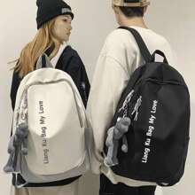 Women Fashion Backpacks, School Backpack - 白色 - 查看 3